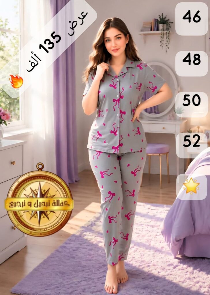 بيجاما الفيونكة بتصميم لطيف ومريح