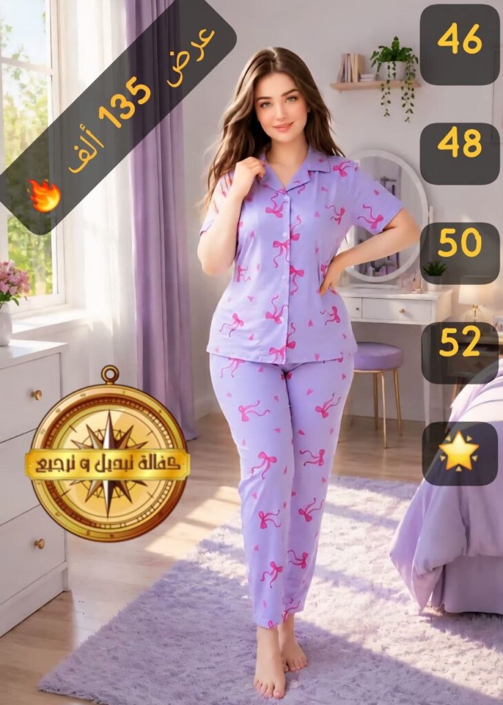 بيجاما الفيونكة بتصميم لطيف ومريح