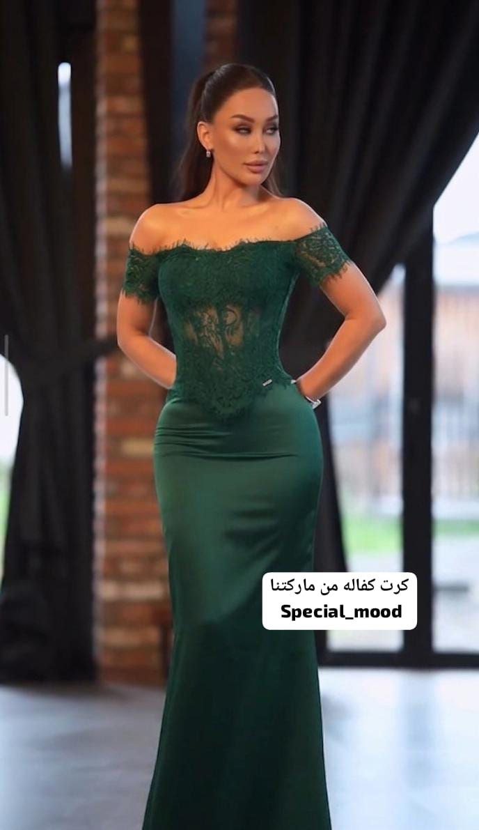 فستان قطعتين ساتان جسيكا اجنبي مع دانتيل اجنبي مكفول - الصورة 2