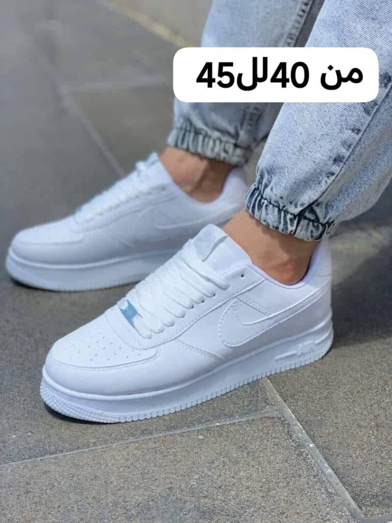 حذاء رياضي بوجه أجنبي بالكامل نعل طبي دبل
