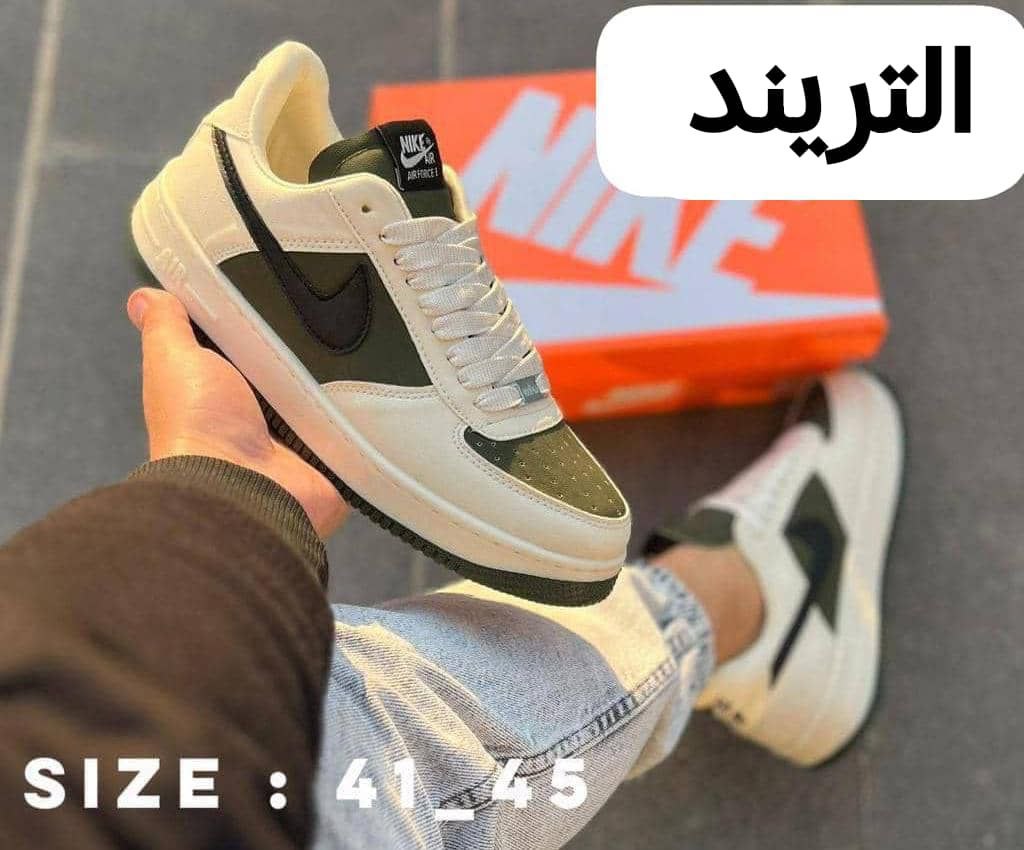 حذاء رياضي بوجه أجنبي بالكامل نعل طبي دبل