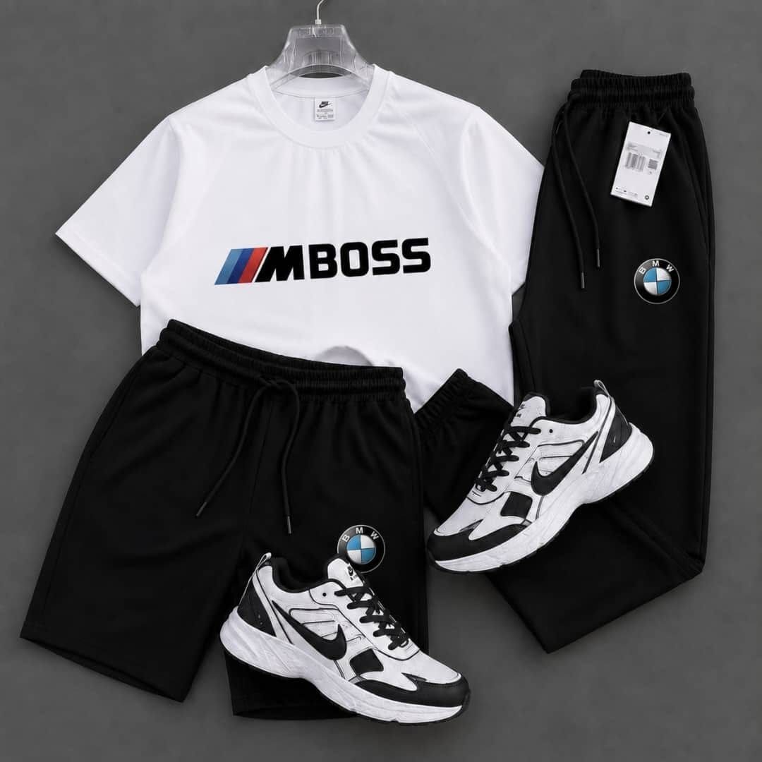 طقم MBOSS الرياضي 3 قطع قطن توفليس ميكرو نخب أول | كوبل