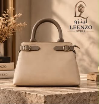 حقيبة يد وكتف نسائية راقية بتصميم ثنائي اللون مع أبازيم جانبية - الصورة 4